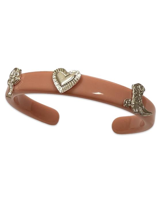 Sterling Silver Western Thin Cuff