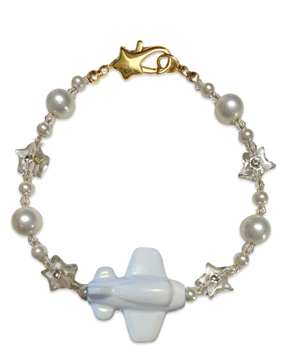 Crystal Beaded Plane Bracelet