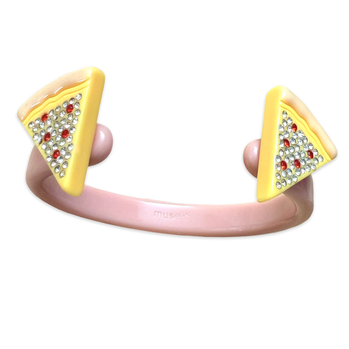 Crystal Pizza Thin Cuff
