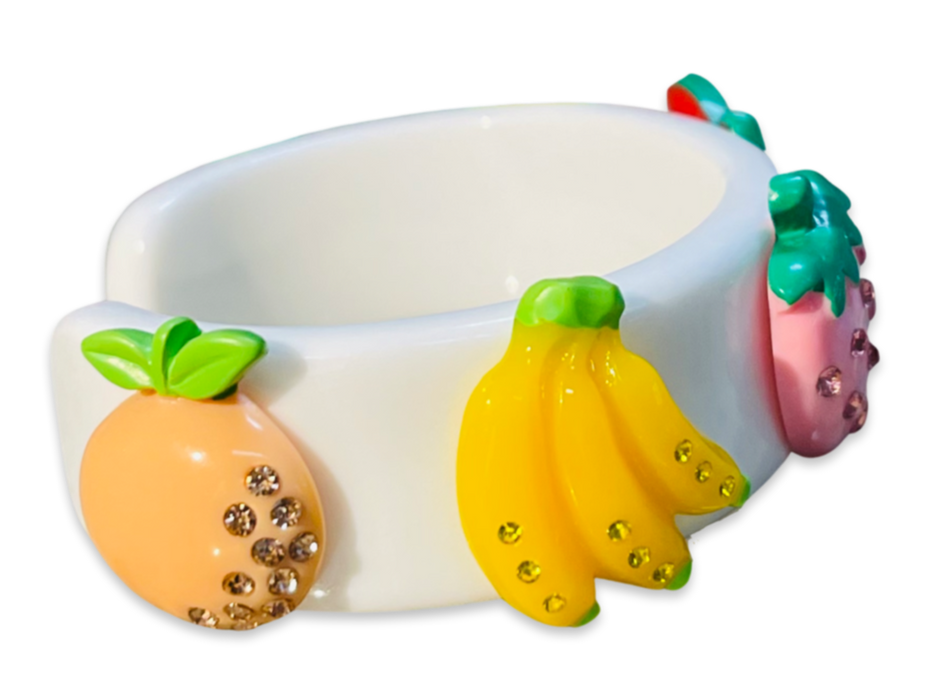 Crystal Fruit Salad Wide Cuff