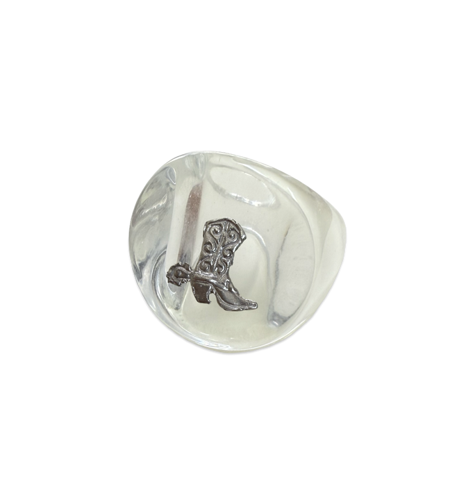 Sterling Silver Boot Ring
