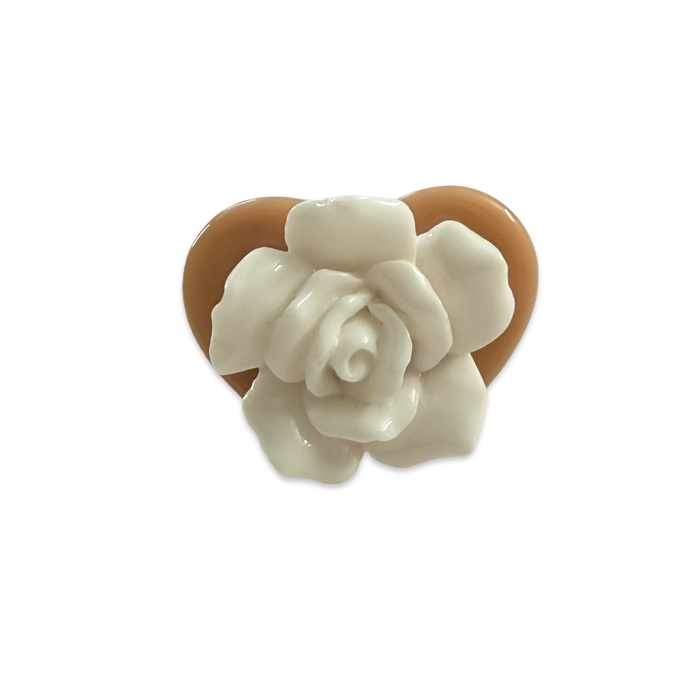 Rose Bloom Heart Ring