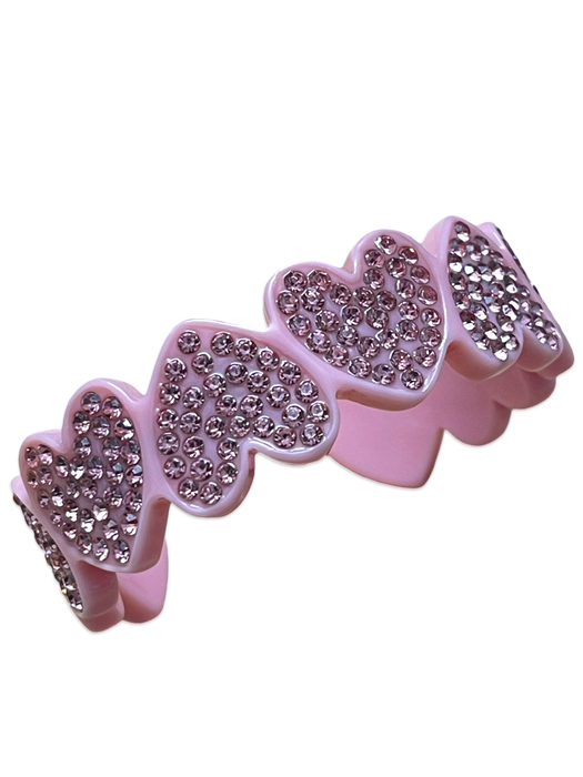 Crystal Heart to Heart Cuff