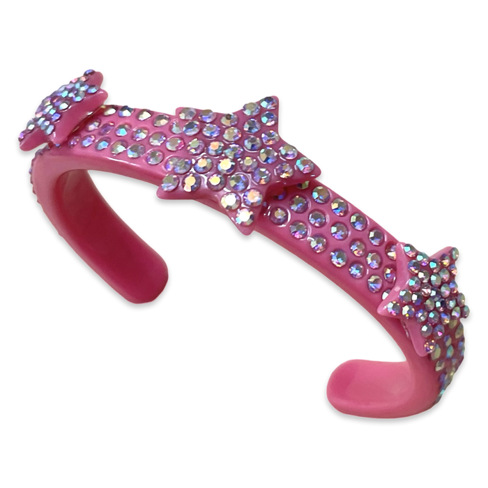 Crystal Stars Encrusted Thin Cuff