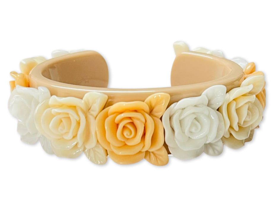 Rose Bouquet Wide Cuff