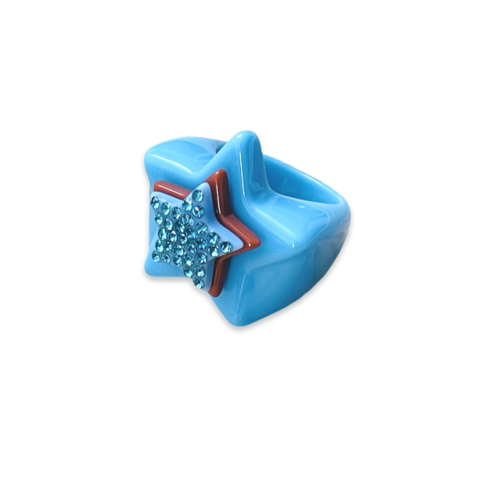 Stacked Stars on Star Ring