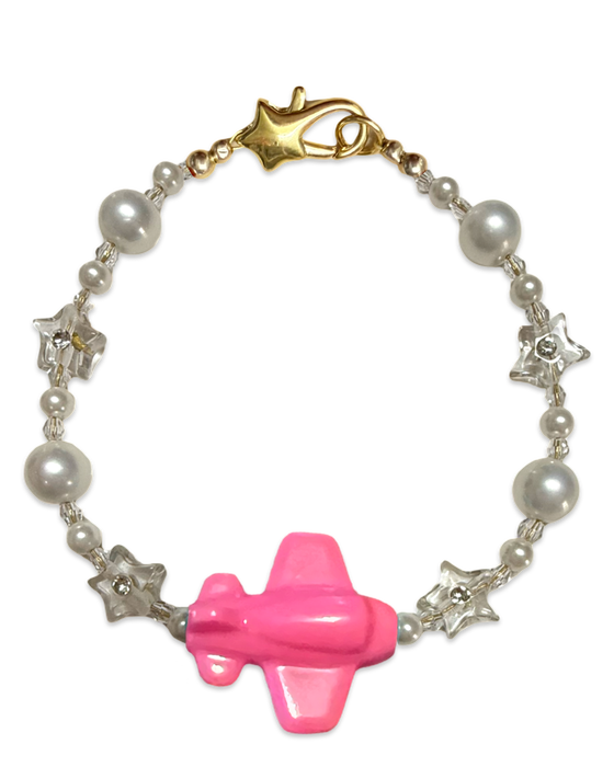 Crystal Beaded Plane Bracelet