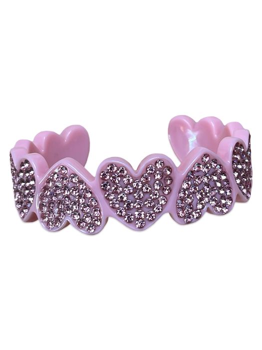 Crystal Heart to Heart Cuff
