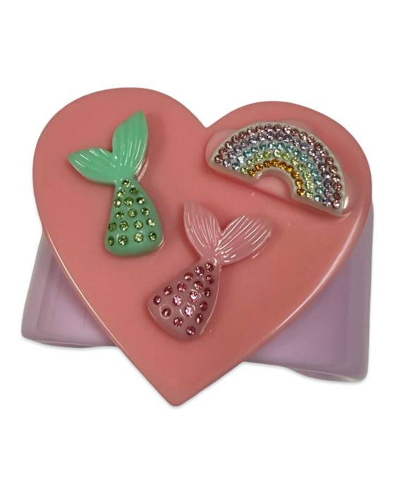 Crystal Rainbow Mermaid Cuff Bracelet