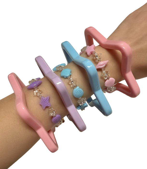 Pastel Shell Beaded Bracelets