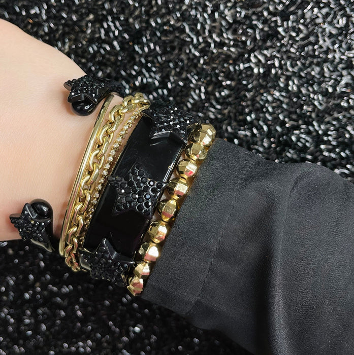 Small Crystal Star Cuff Bracelet