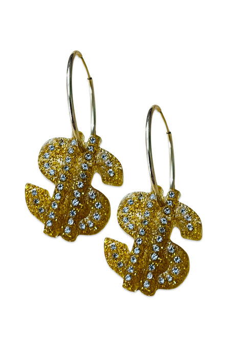 Money Charms 14KT Gold-Filled Hoops