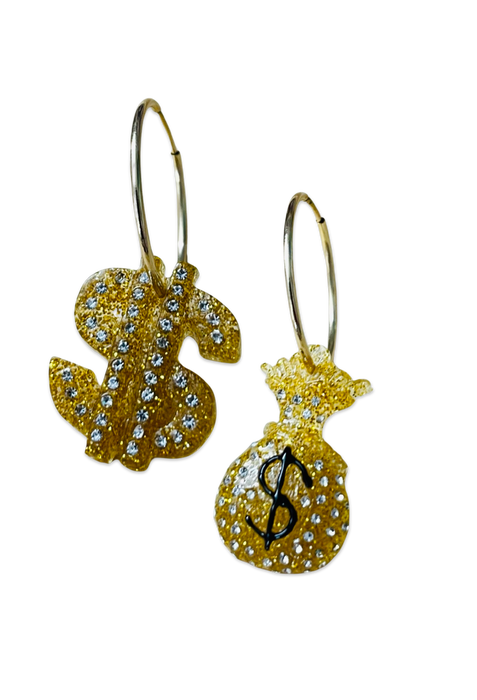 Money Charms 14KT Gold-Filled Hoops