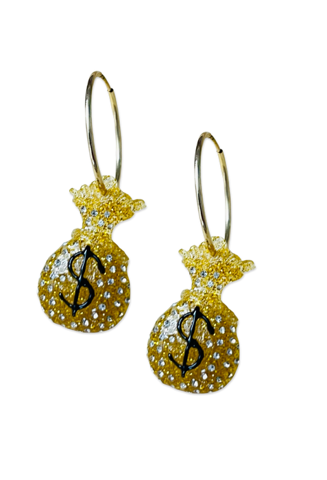 Money Charms 14KT Gold-Filled Hoops