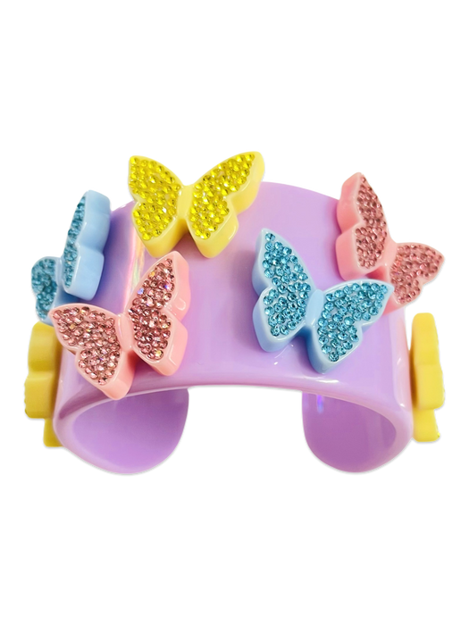 Crystal Butterfly Extra Wide Cuff