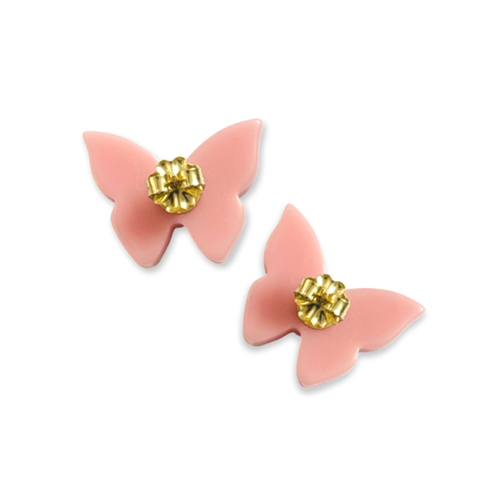 Crystal Butterfly Stud Earrings