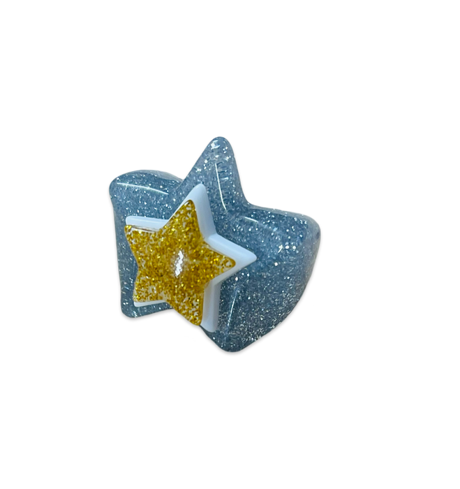 Glitter Stars on Glitter Star Ring