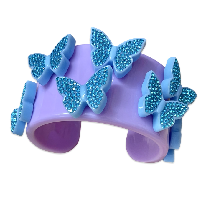 Crystal Butterfly Extra Wide Cuff