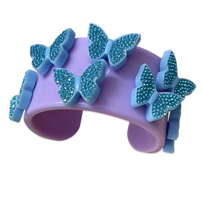 Crystal Butterfly Extra Wide Cuff