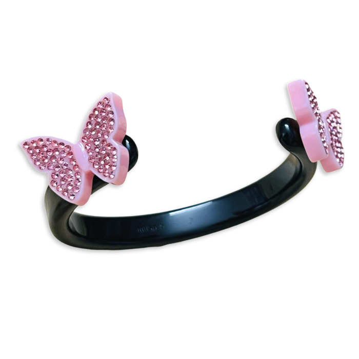 Crystal Butterflies Thin Cuff