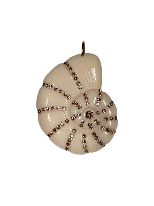 XL Crystal Shell Pendant
