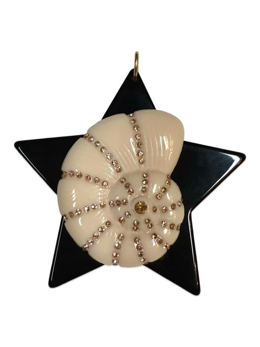 XL Crystal Shell Star Pendant