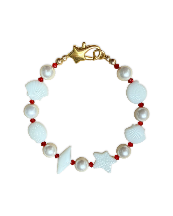 Shell and Pearl beaded bracelet