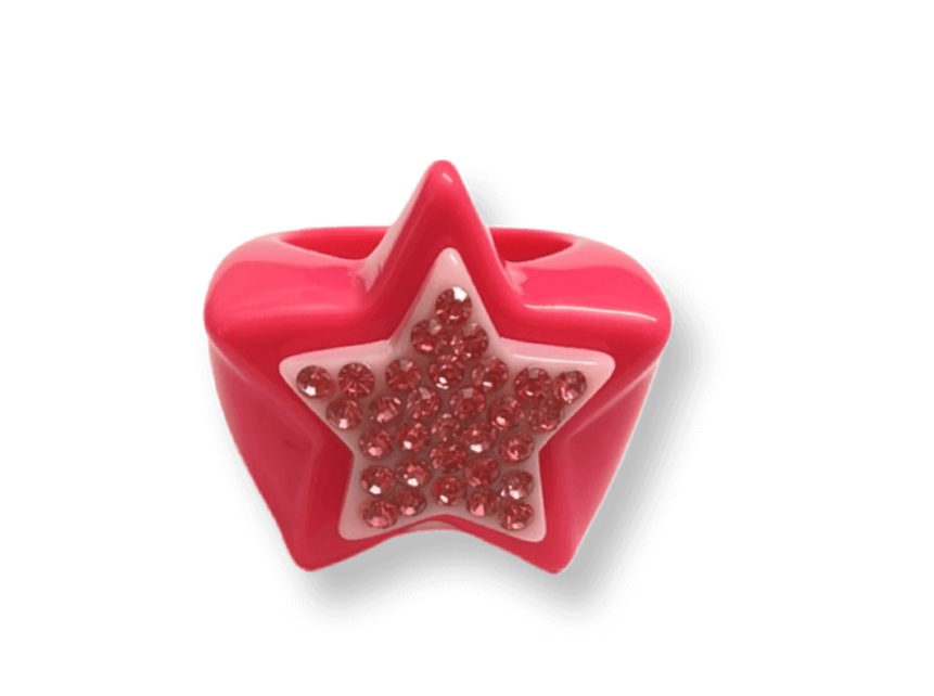 Star Base Large Crystal Star Ring