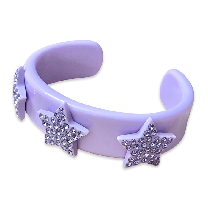 MCrystal Star Wide Cuff Bracelet