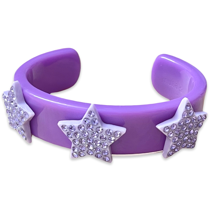 MCrystal Star Wide Cuff Bracelet