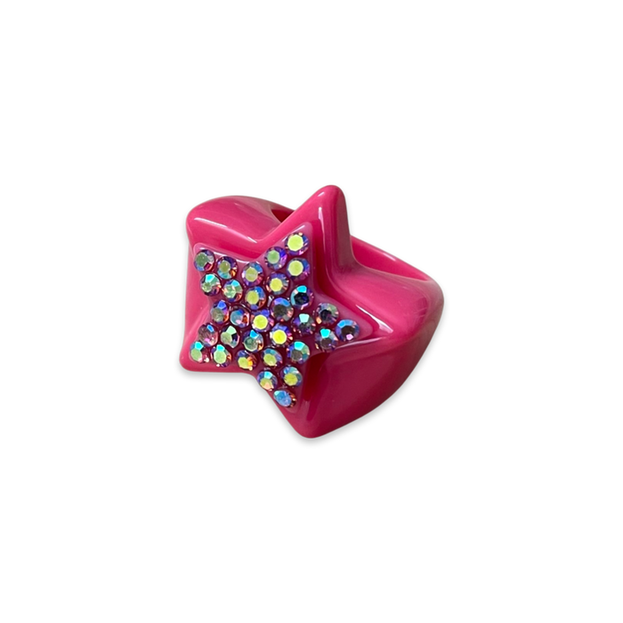 Star Base Large Crystal Star Ring