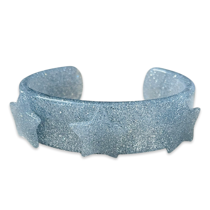 Glitter Star Wide Cuff Bracelet