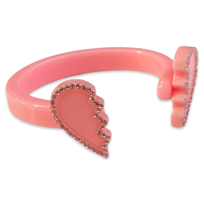 Crystal Broken Hearts Floating Cuff