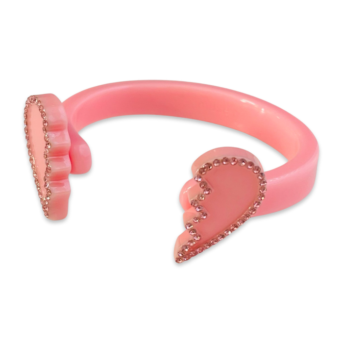 Crystal Broken Hearts Floating Cuff