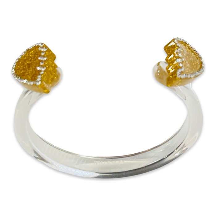 Crystal Broken Hearts Floating Cuff