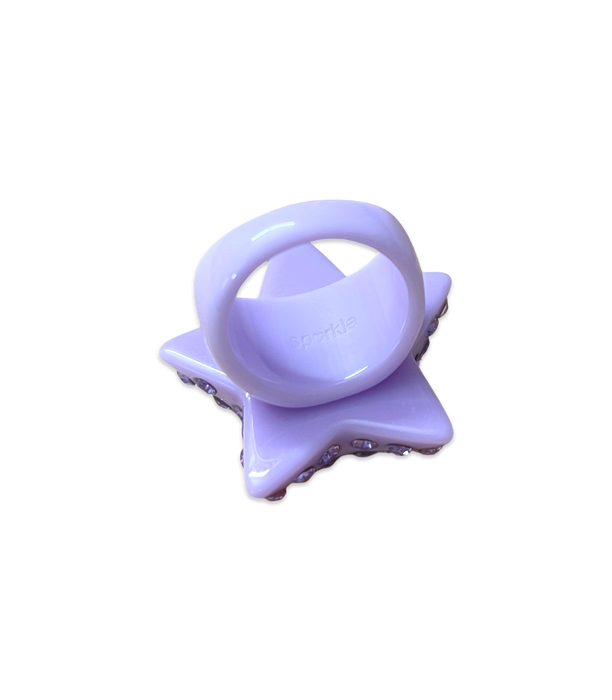 Extra Large Crystal Star Ring