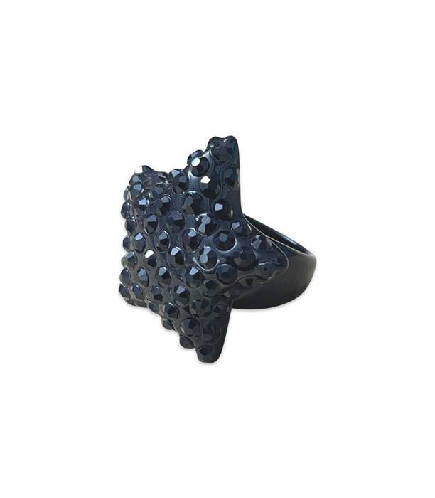 Extra Large Crystal Star Ring