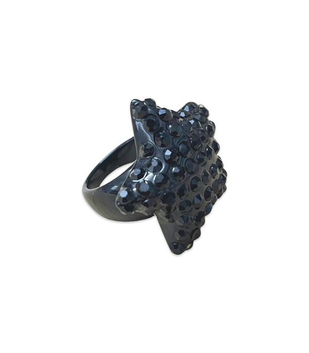 Extra Large Crystal Star Ring