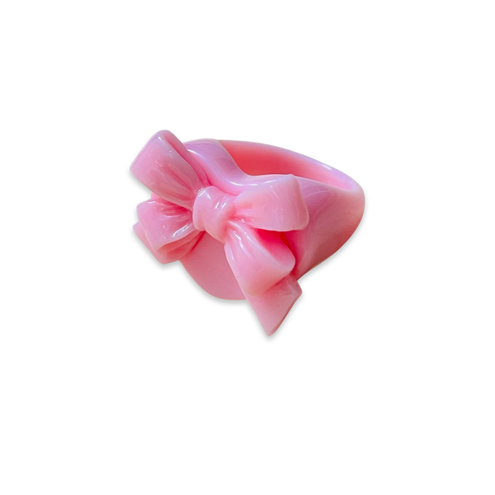 Ribbon Bow Heart Ring