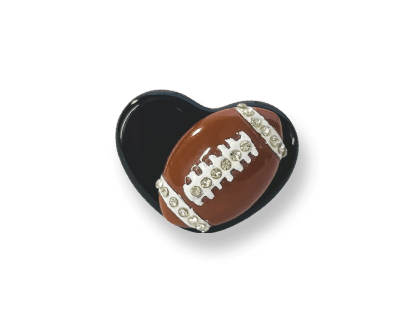 Crystal Football Ring