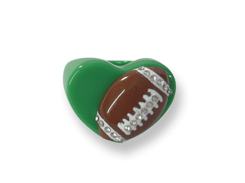 Crystal Football Ring