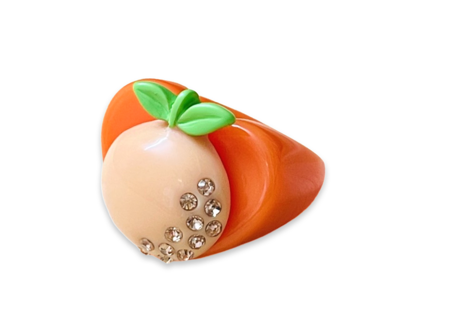 Crystal Orange Ring