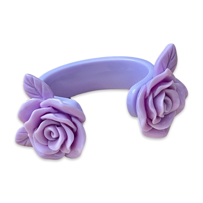 Large Rose Wide Floating Cuff