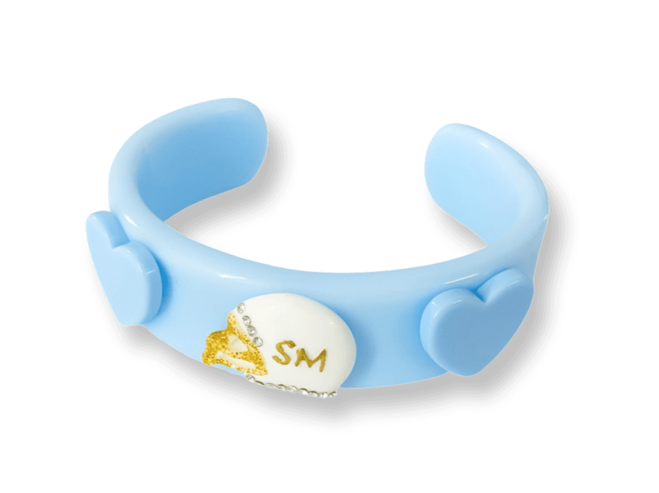 Crystal Helmet Wide Cuff Bracelet