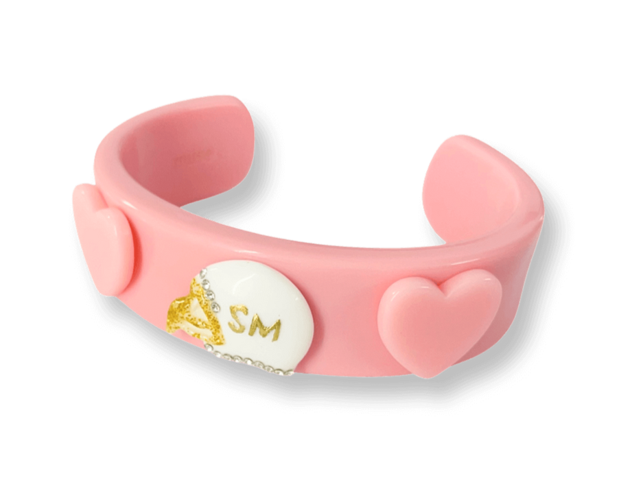 Crystal Helmet Wide Cuff Bracelet
