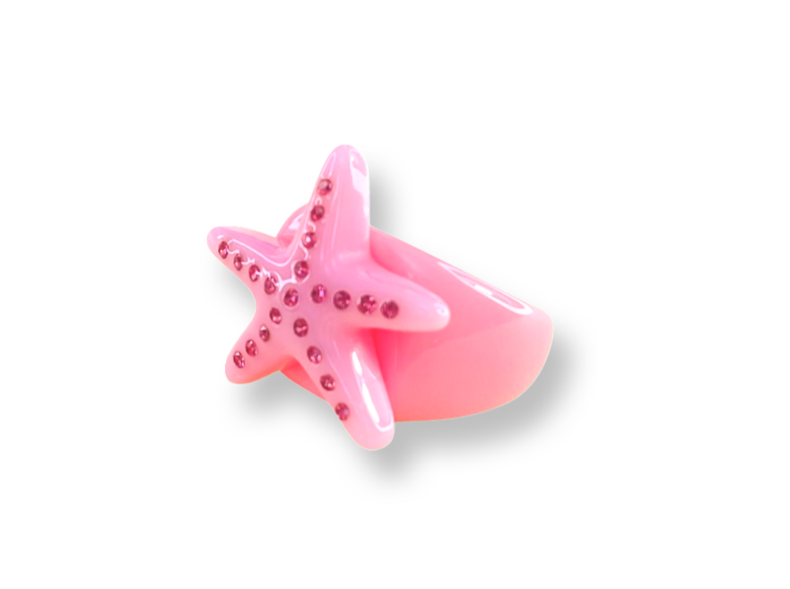 Crystal Starfish Ring