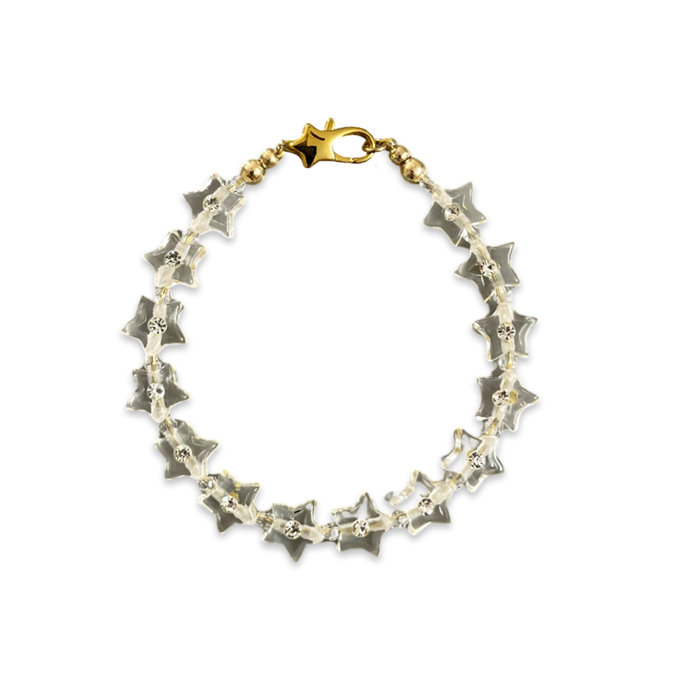 Crystal Star Beaded Bracelet