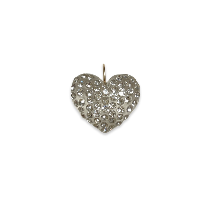 Large Crystal Heart Pendant