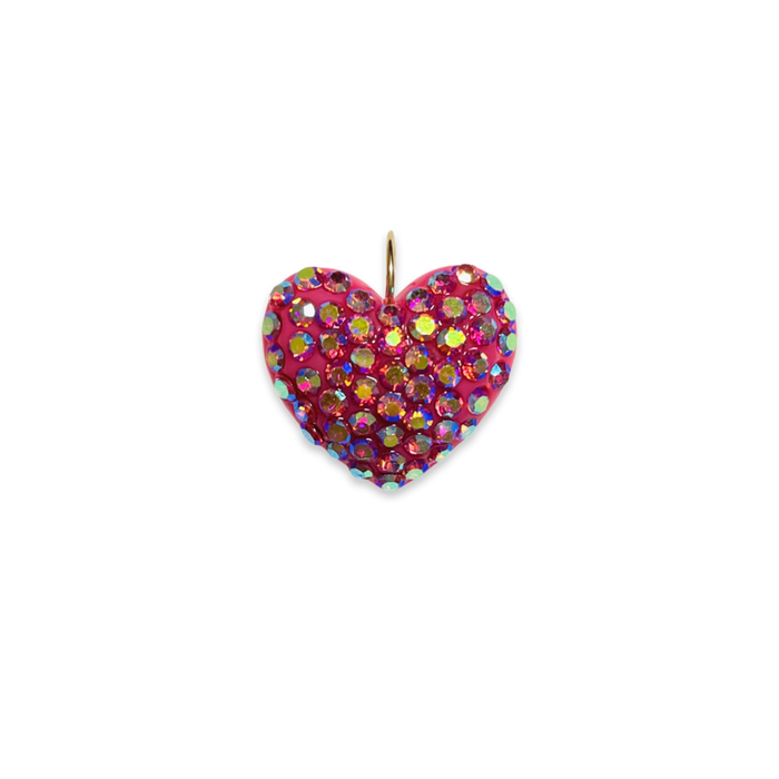 Large Crystal Heart Pendant