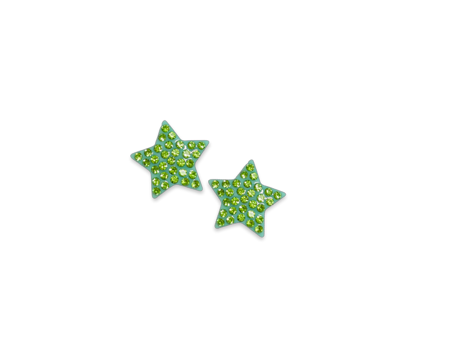 Small Crystal Star Statement Stud Earrings